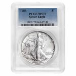 1986 American Silver Eagle MS-70 PCGS