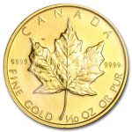 1986 Canada 1/10 oz Gold Maple Leaf BU
