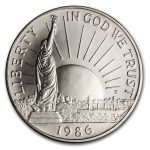 1986-D Statue of Liberty 1/2 Dollar Clad Commem BU (Coin Only)