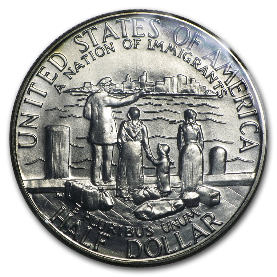 1986-D Statue of Liberty 1/2 Dollar Clad Commem BU (w/Box & COA)