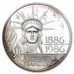 1986 France Silver 100 Francs Statue of Liberty Proof (w/Box)