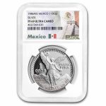 1986 Mexico 1 oz Silver Libertad PF-69 UCAM NGC (Flag Label)