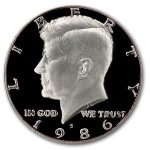 1986-S Kennedy Half Dollar Gem Proof