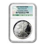 1986-S Proof American Silver Eagle PF-69 NGC (First Year)