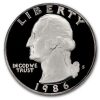 1986-S Washington Quarter Gem Proof