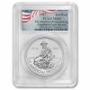 1987 1 oz Silver Round - Engelhard MS-68 PCGS (Eagle Reverse)