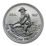 1987 1 oz Silver Round - Engelhard Prospector (Eagle Reverse)