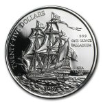 1987 Bermuda 1 oz Palladium Sea Venture Proof (w/Box & COA)