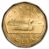 1987 Canada Aureate-Nickel Dollar Loon BU