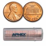 1987-D Lincoln Cent 50-Coin Roll BU