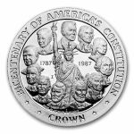 1987 Isle of Man 1/2 oz Platinum United States Constitution Proof