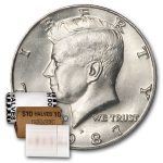 1987-P Kennedy Half Dollar 20-Coin Roll BU