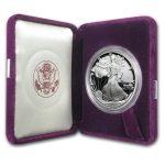 1987-S 1 oz Proof American Silver Eagle (w/Box & COA)