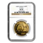 1987-S China 1 oz Gold Panda MS-68 NGC