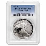 1987-S Proof American Silver Eagle PR-70 PCGS