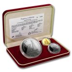 1987 Samoa 3-Coin Gold/Silver America's Cup Proof Set