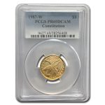 1987-W Gold $5 Commem Constitution PR-69 PCGS