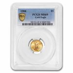 1988 1/10 oz American Gold Eagle MS-69 PCGS