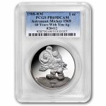 1988 1oz Silver Round 60 Yrs Mickey Mouse All Trades PR-69 PCGS