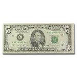1988-A $5.00 FRN VG-VF (Star Notes, Districts of Our Choice)