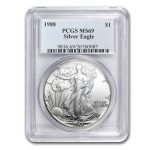 1988 American Silver Eagle MS-69 PCGS