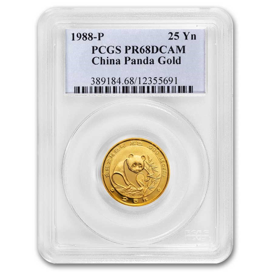 1988 China 1/4 oz Proof Gold Panda PR-68 PCGS