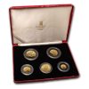 1988 Isle of Man 5-Coin Gold Angel Proof Set