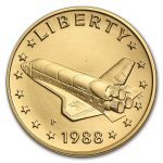 1988-P Gold Medal America in Space Young Astronaut (BU/Prf)