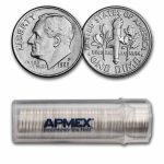1988-P Roosevelt Dime 50-Coin Roll BU