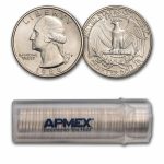 1988-P Washington Quarter 40-Coin Roll BU