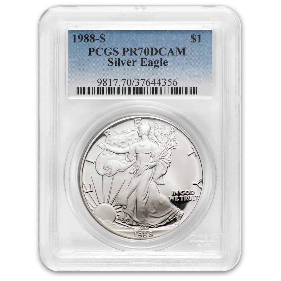 1988-S Proof American Silver Eagle PR-70 PCGS