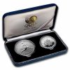 1988 South Korea 2-Coin Silver Seoul Olympics Proof Set