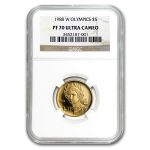 1988-W Gold $5 Olympic Commem PF-70 NGC