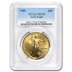 1989 1 oz American Gold Eagle MS-70 PCGS