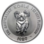 1989 Australia 1 oz Platinum Koala BU