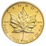 1989 Canada 1/10 oz Gold Maple Leaf BU