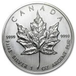 1989 Canada 1 oz Silver Maple Leaf BU