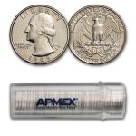 1989-P Washington Quarter 40-Coin Roll BU