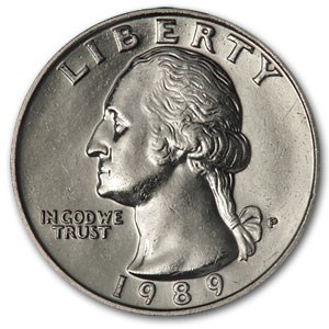 1989-P Washington Quarter BU