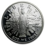 1989-S Congressional $1 Silver Commem Proof (w/Box & COA)