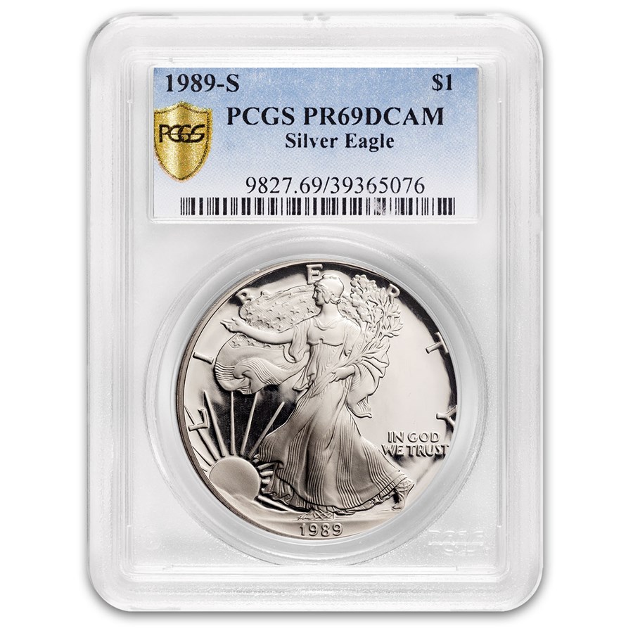 1989-S Proof American Silver Eagle PR-69 PCGS