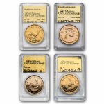 1989 South Africa 4-Coin Gold Krugerrand Proof Set (SAGCE)