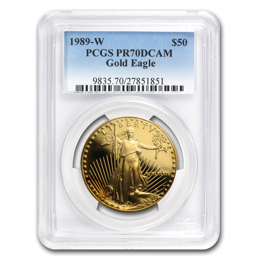 1989-W 1 oz Proof American Gold Eagle PR-70 DCAM PCGS