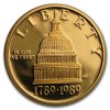 1989-W Gold $5 Commem Congressional Proof (w/Box & COA)
