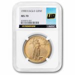 1990 1 oz American Gold Eagle MS-70 NGC