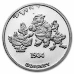 1990 1 oz Silver - Donald Duck - A Star is Hatched w/Box & COA