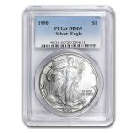 1990 American Silver Eagle MS-69 PCGS