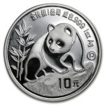 1990 China 1 oz Silver Panda Proof (w/Box & COA)