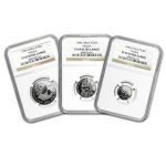1990 China 3-Coin Platinum Panda Proof Set PF-69 NGC