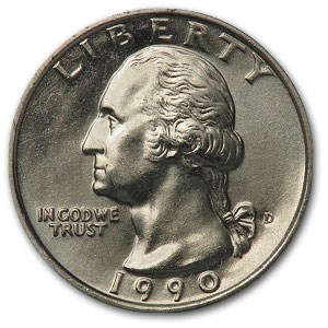 1990-D Washington Quarter BU